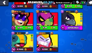 Conta de brawl Stars com 19k de trófeus