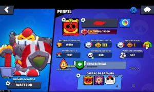 Conta de brawl Stars com 19k de trófeus