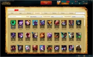 conta gold V league of legends LOL