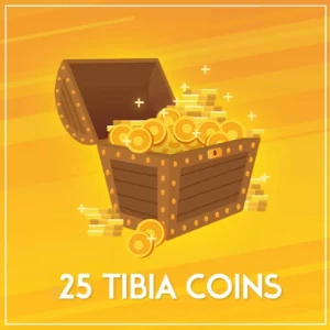 25 TIBIA COINS - ENVIO IMEDIATO 24H!