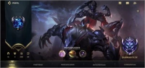 CONTA WILD RIFT - D4 (60% WR / EMAIL NÃO VERIF / 12K DE E.A) - League of Legends: Wild Rift LOL WR