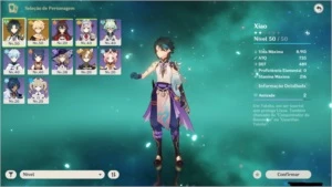 Conta Genshin Xiao + 10 armas 4* AR28 - Genshin Impact