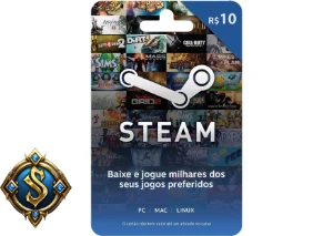 Gift card steam R$ 10