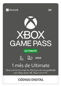 Xbox Gamepass Ultimate 1 Mes - código de 25 dígitos - Gift Cards