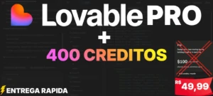 💎 Lovable Pro + 400 Créditos | Entrega Rapida - Assinaturas e Premium