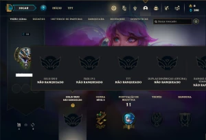 Conta Unranked com 21 Champs e 2 Skins - League of Legends LOL