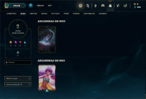 Conta Unranked com 21 Champs e 2 Skins - League of Legends LOL
