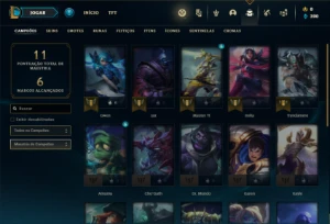 Conta Unranked com 21 Champs e 2 Skins - League of Legends LOL