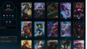 Conta Mestre,com MMR High Elo,25 skins - League of Legends LOL