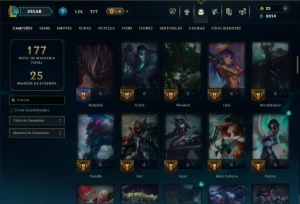 Prata 3 com 100 Champs e 26 Skins ( ADC / JG ) - League of Legends LOL