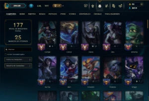 Prata 3 com 100 Champs e 26 Skins ( ADC / JG ) - League of Legends LOL