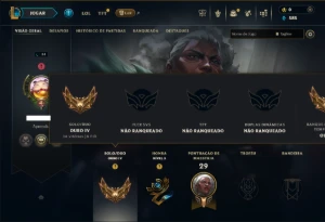 Unranked com 30 Champs e 2 Skins - League of Legends LOL