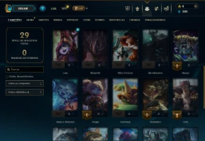 Unranked com 30 Champs e 2 Skins - League of Legends LOL