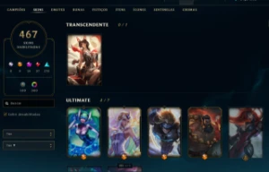 Conta LoL Mestre 467 SKINS - League of Legends