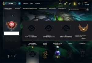 Conta unranked com 41 Champs e 21 Skins - League of Legends LOL