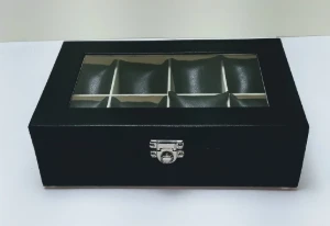 Caixa Porta-Relógios de 8 Lugares com Visor - Artesanato e Personalizados