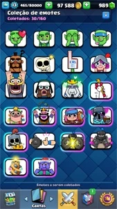 Clash Royale NÍVEL 13 - 100.000 GOLD + 9 SKINS +26 Emojis