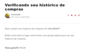 Conta VALORANT - R$ 700 em skins