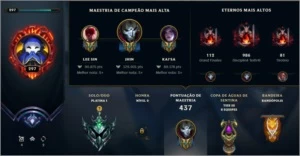 Conta Plat 1 Main ADC (M7 COM TODOS OS ADC) - League of Legends LOL