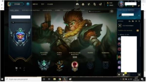 conta league of legends platina 1 LOL