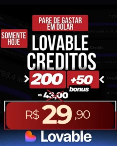 Recarga Lovable Na Sua Conta 200 Créditos