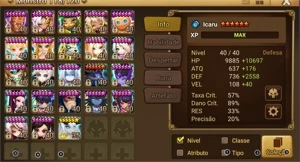 Conta SW  Nat5 LD Hanwul e Mobs Colab - Summoners War