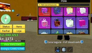 vende-se conta de blox fruit lv 2550 a 1000 ou 5 contas nova - Outros