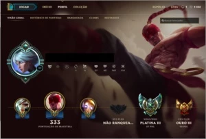 Conta lol platina 3 (desde a s4 platina) - League of Legends