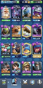 Conta clash Royale 9k troféus 11 evo