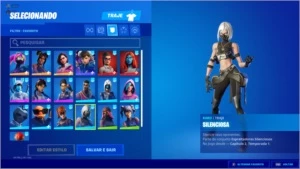 Conta Fortnite com mais de 100 skins
