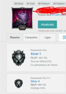 vendo conta prata 1 com 85 skins e passe de evento - League of Legends LOL