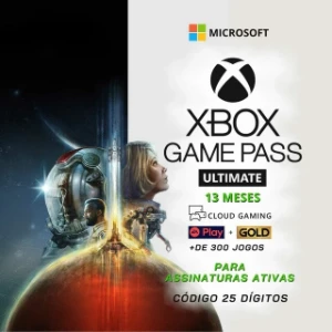 Xbox Gamepass Ultimate 1 ano - código de 25 dígitos - Gift Cards