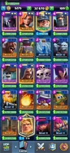 Conta Clash Royale bem avançada