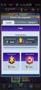 Conta Clash Royale bem avançada