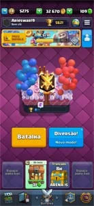 Conta Clash Royale bem avançada