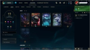 Conta diamante 4 main zed - League of Legends LOL