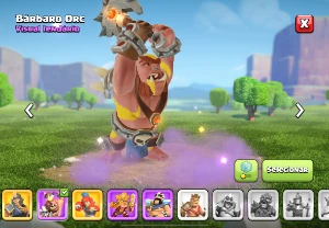 Cv 14 + clã + bastante skins CLASH OF CLANS