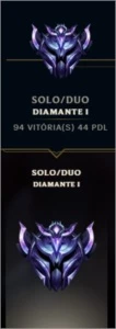 Conta Diamante 1 MMR Mestre ( VENDA EXPRESSA) - League of Legends LOL