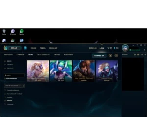 Conta full Champs-67 skins-Honra 5-G4 Solo/G3 Flex/P2 3x3 - League of Legends LOL