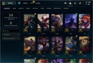CONTA COM RP GRÁTIS (1180RP) - SMURF COM WR ALTO - League of Legends LOL