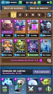 Conta de Clash Royale