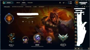 CONTA LEAGUE OF LEGENDS, 171 SKINS , 128 CHAMPS , PRATA 3 LOL