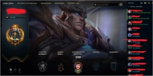 Conta de League of Legends LV 195 LOL