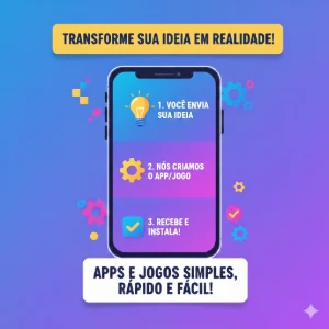 Vou Fazer Seu Aplicativo So Com Sua Ideia!(App Genericos)