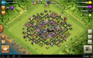 Clash of Clans cv 9 quase full nivel 104