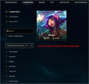 CONTA LOL - League of Legends
