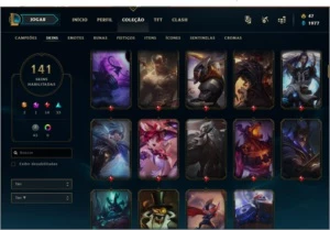 Conta level 323 e com todos os champs. - League of Legends LOL