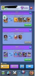 CONTA CLASH ROYALE NÍVEL 12