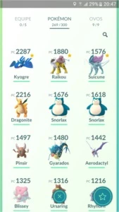 Conta de pokemon GO 3ª geração - Pokémon
