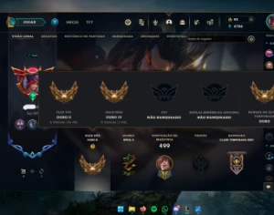 Conta LoL - Ouro IV - LVL 528 - 182 Skins - League of Legends